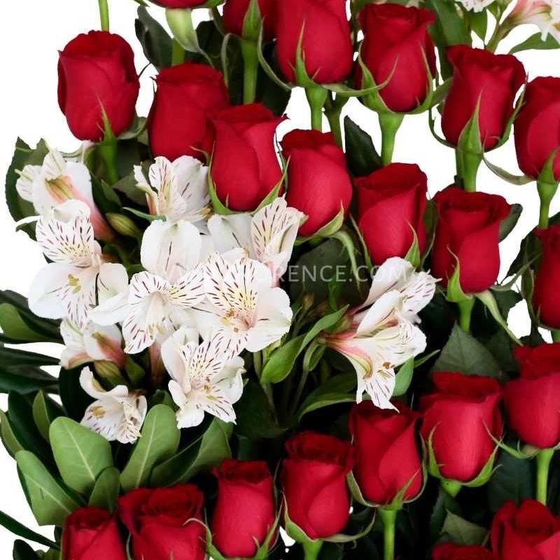 "Romantic" 24 Red Roses Arrangement