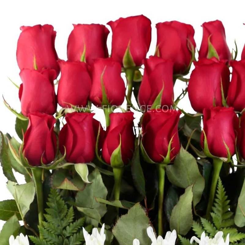 "Cascata Di Rose" Red Roses Arrangement