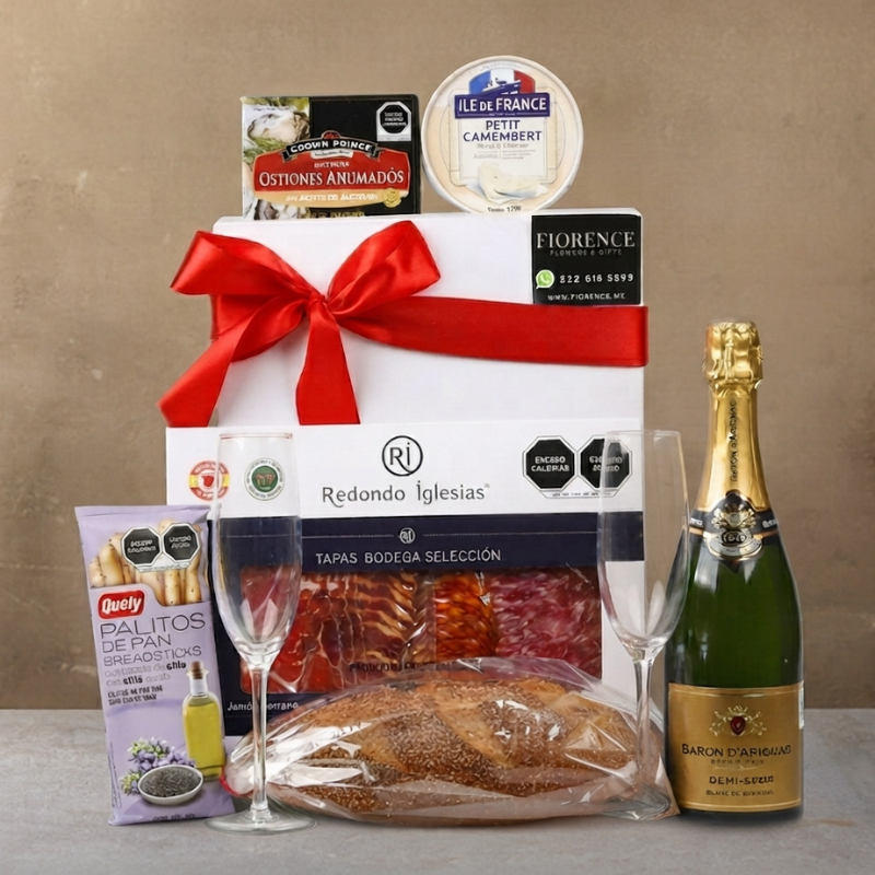 Gourmet Gift with Baron D'Arignac Sparkling Wine