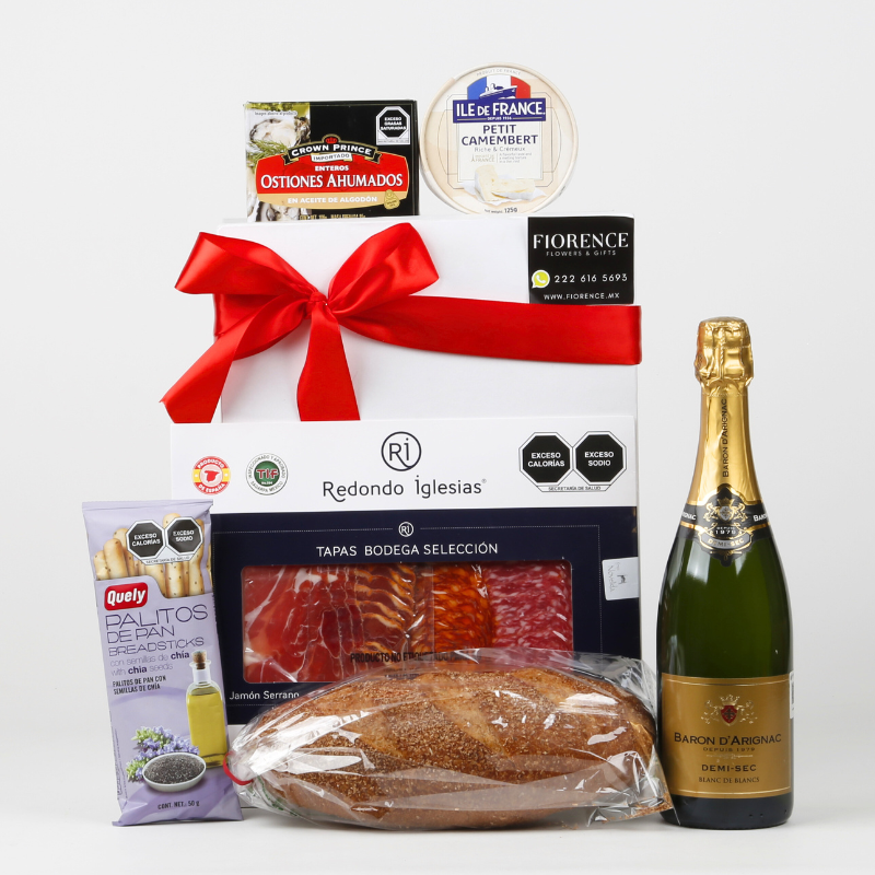 Gourmet Gift with Baron D'Arignac Sparkling Wine