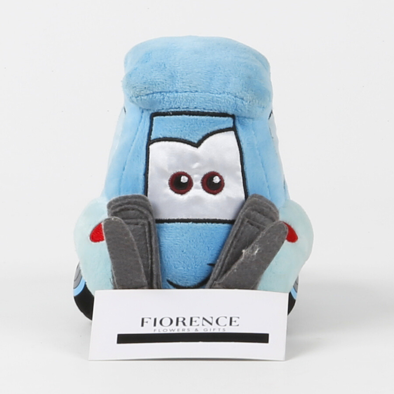 Cars plushies with chocolates and cookies