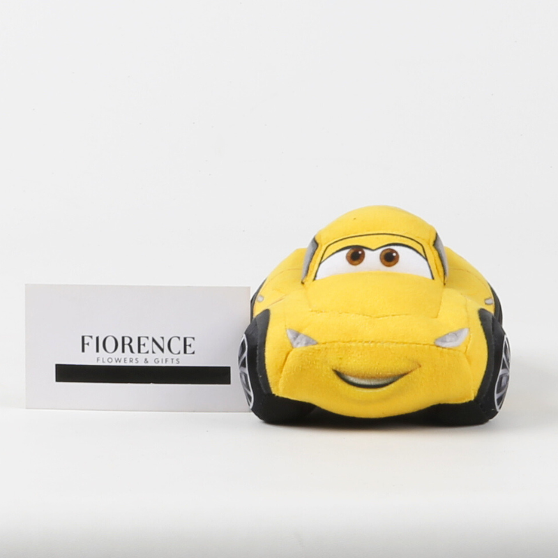 Cars plushies with chocolates and cookies