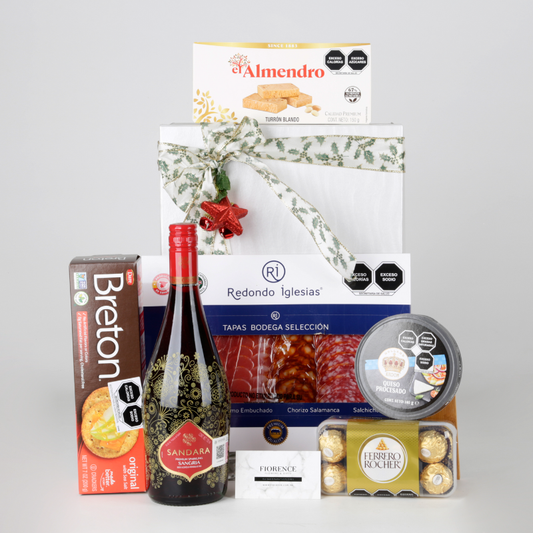 Premium Christmas Gourmet Gift Box with Sandara Sparkling Sangría.