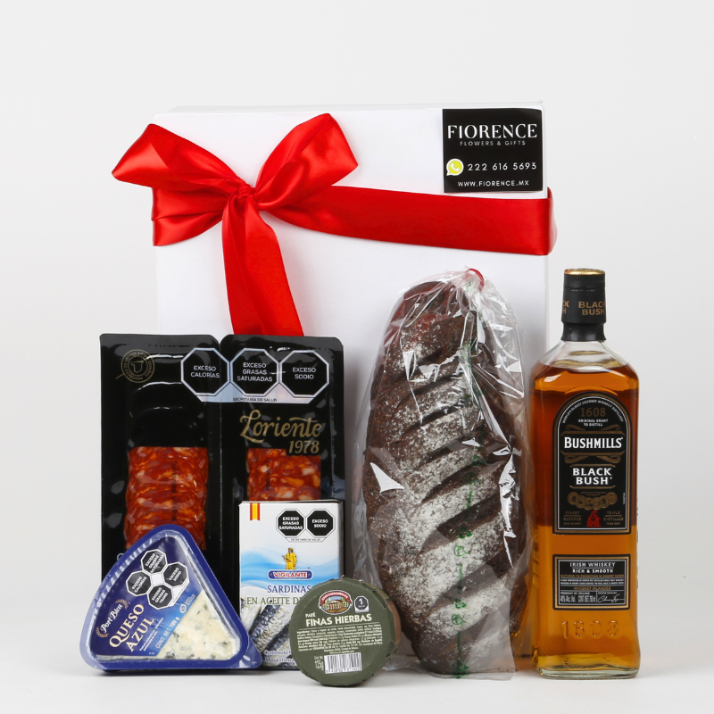 Gourmet Gift with Bushmills Black Bush Whiskey