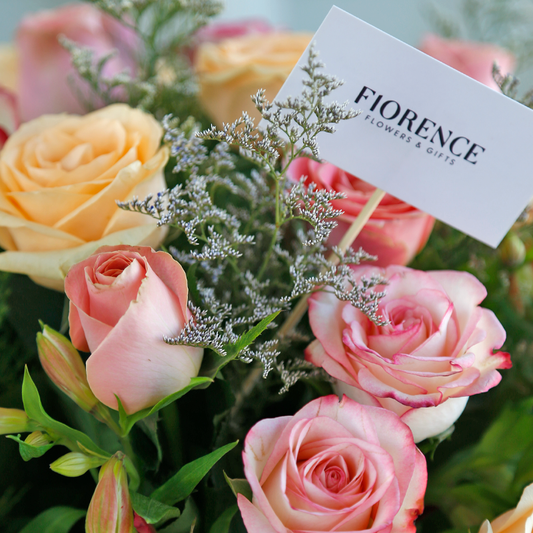 Two Dozen Pink Roses in Vase - Arrangement with 24 Roses