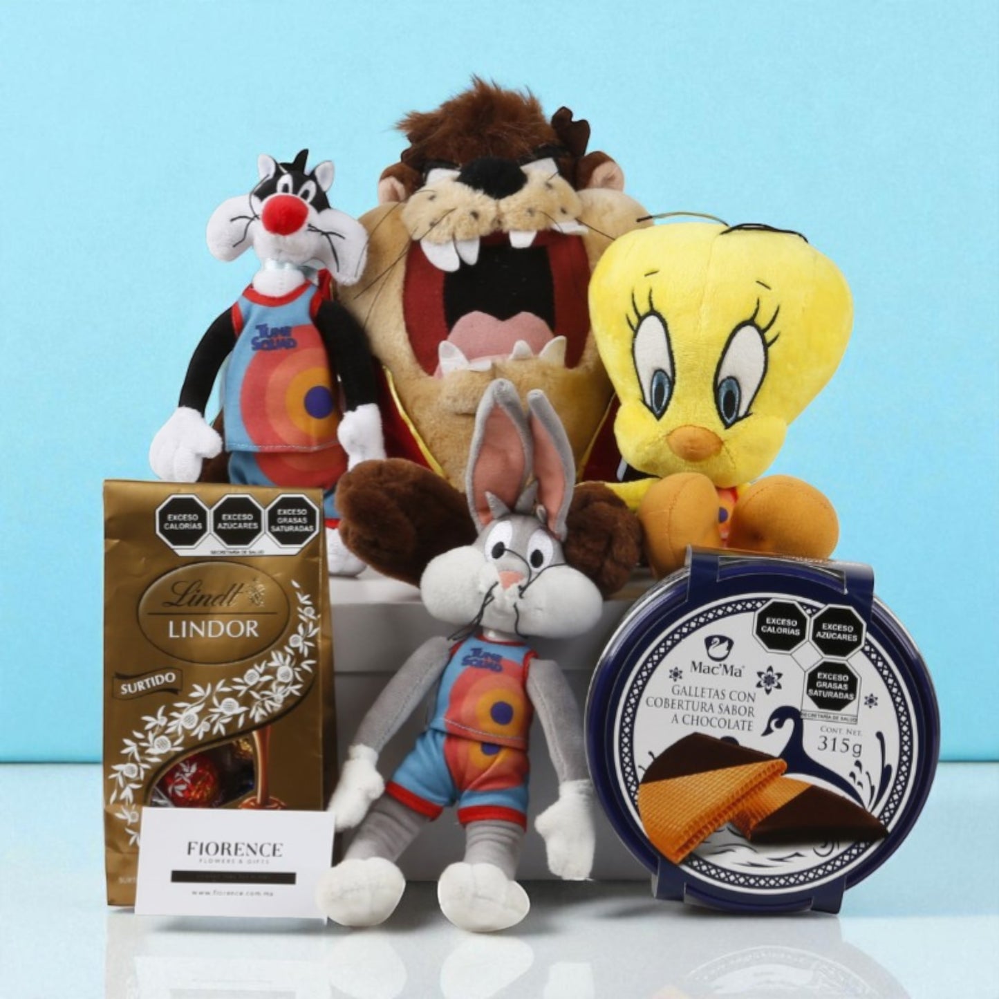 Looney Tunes Plush Toys with Chocolates and Cookies