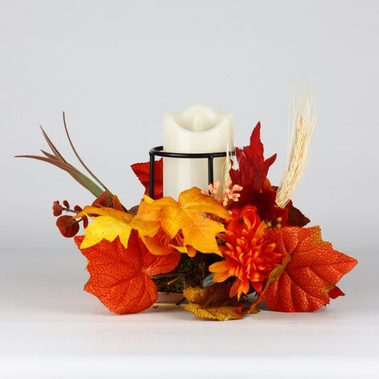 Autumn LED Candle Centrepiece