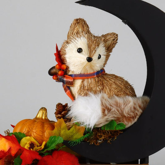 Fall & Halloween Fox Puppy Centerpiece