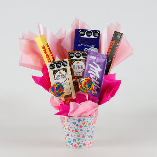 Candy Bouquet with Large Chocolate Bars