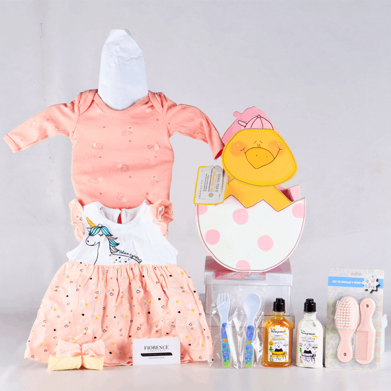 Deluxe Pink Basket Gift for Baby Girls - Giftbaskets México