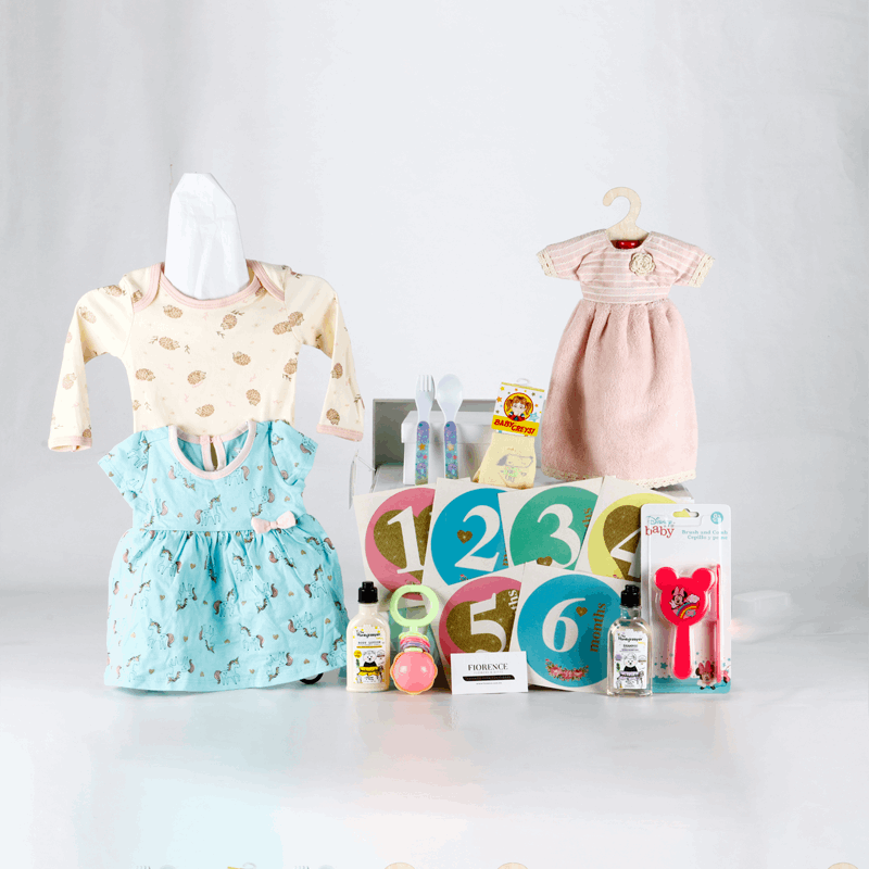 Lovely Gift with Baby Dress and More - Giftbaskets México