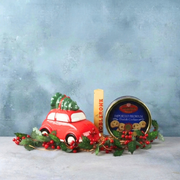 Christmas Red Car Gift Set with Cookies & Toblerone