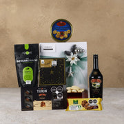 "Sweet Baileys & Coffee" Christmas Gourmet Gift Box: Liqueur, Chocolates and Fine Biscuits
