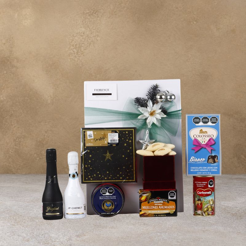 "Sparkling & Savory" Gourmet Christmas Box: Cava, Wine & Pairing Selection-2