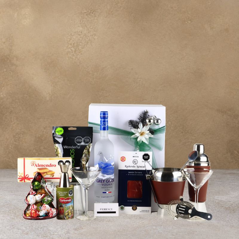 Grey Goose French Vodka, Cocktail Set, and Christmas Gourmet Selection-1