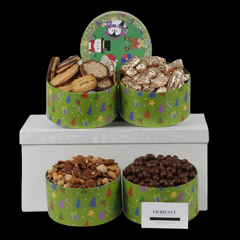 Gourmet Tower "Christmas Gift with Holiday Characters"