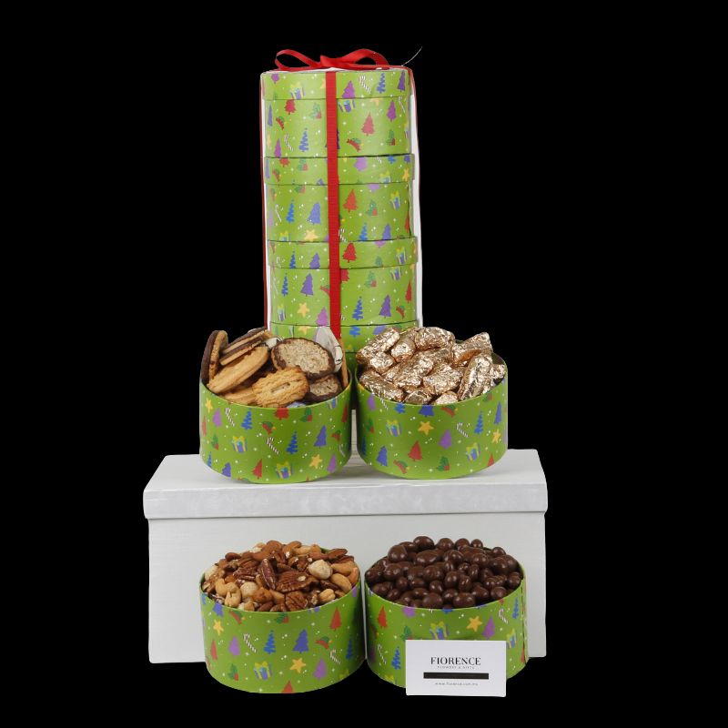 Gourmet Tower "Christmas Gift with Holiday Characters"