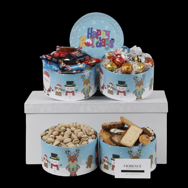 Gift Tower with Cookies for Christmas and More