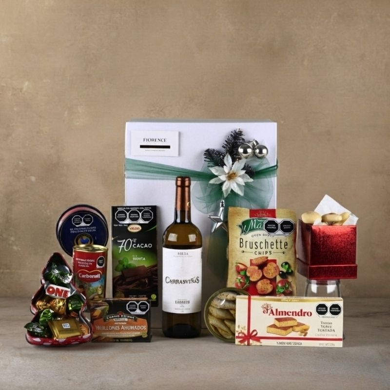 Carrasviñas White Wine Christmas Gift Box | Gourmet Seafood Selection-1