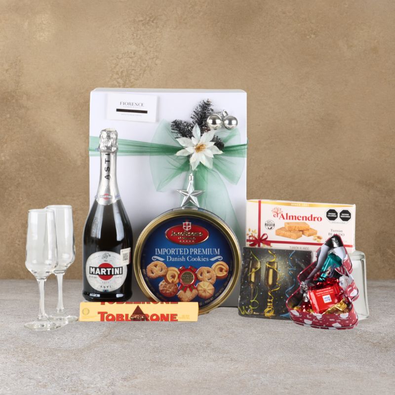 Special Gourmet Christmas Gift with Martini Asti Sparkling Wine