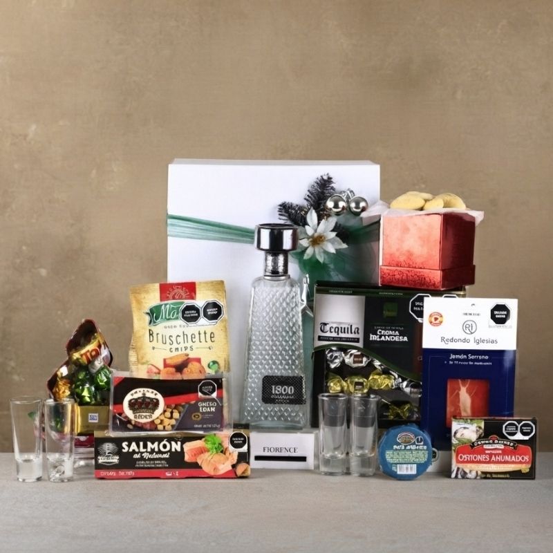 Tequila 1800 Cristalino Deluxe Christmas Gift Box – Gourmet Selection-2