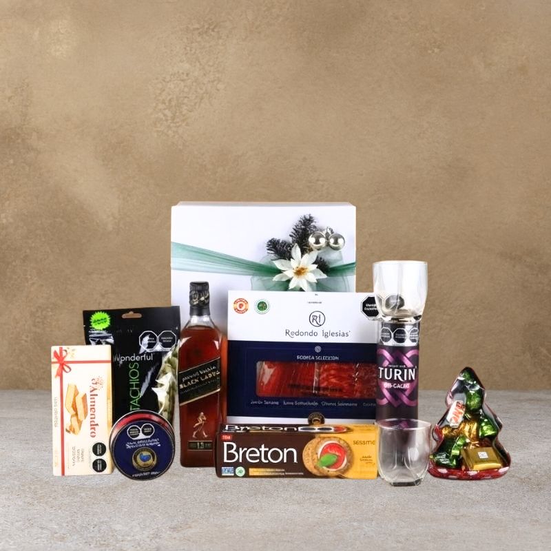 Johnnie Walker Black Label Gift Christmas Box | Cheese & Gourmet Snacks-2