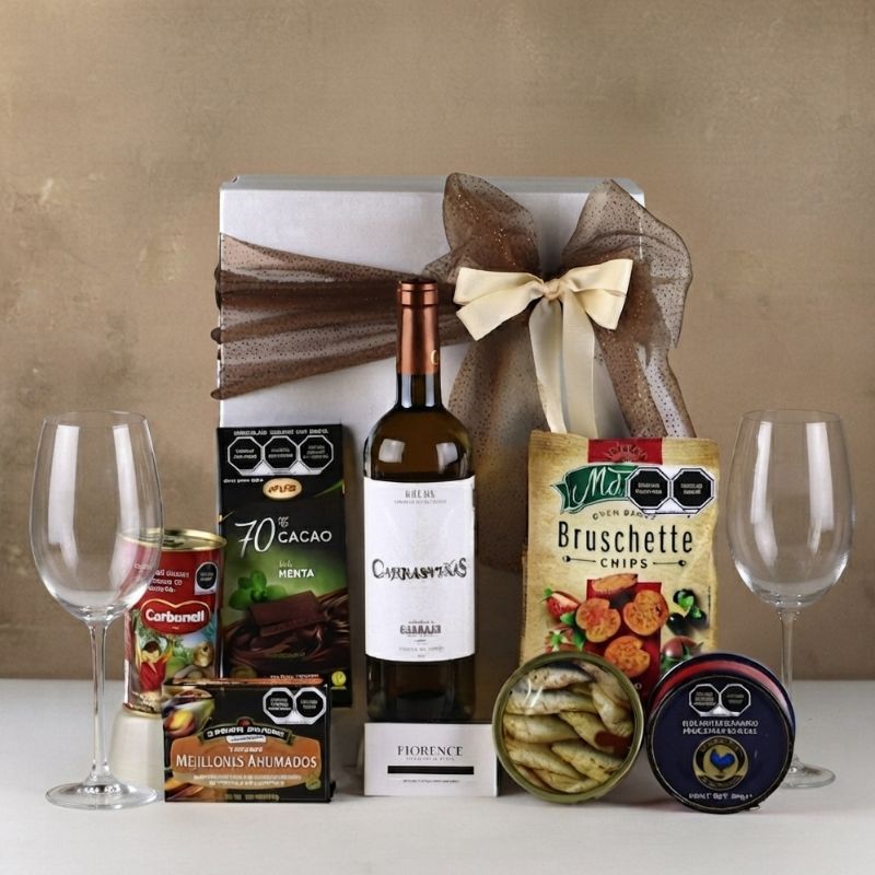 Carrasviñas White Wine Gift Box | Gourmet Seafood Selection-1