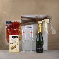 "Champagne & Serrano" Luxury Gift Box: Gremillet Brut & Premium Pairing