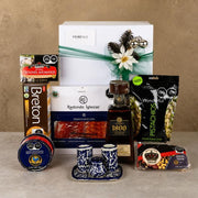 Christmas Gift Box with 1800 Añejo Tequila and Talavera Shot Glasses