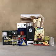 Alacrán Deluxe Gift Box – Tequila, Serrano Ham, Blue Cheese, Salmon, and Bruschetta