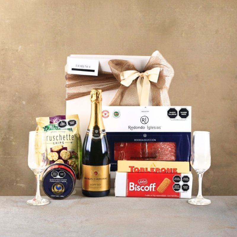 Gourmet Gift with Baron D'Arignac Sparkling Wine-1