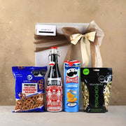 Gift Box with Vividor Spanish Red Wine Spritzer and Snacks