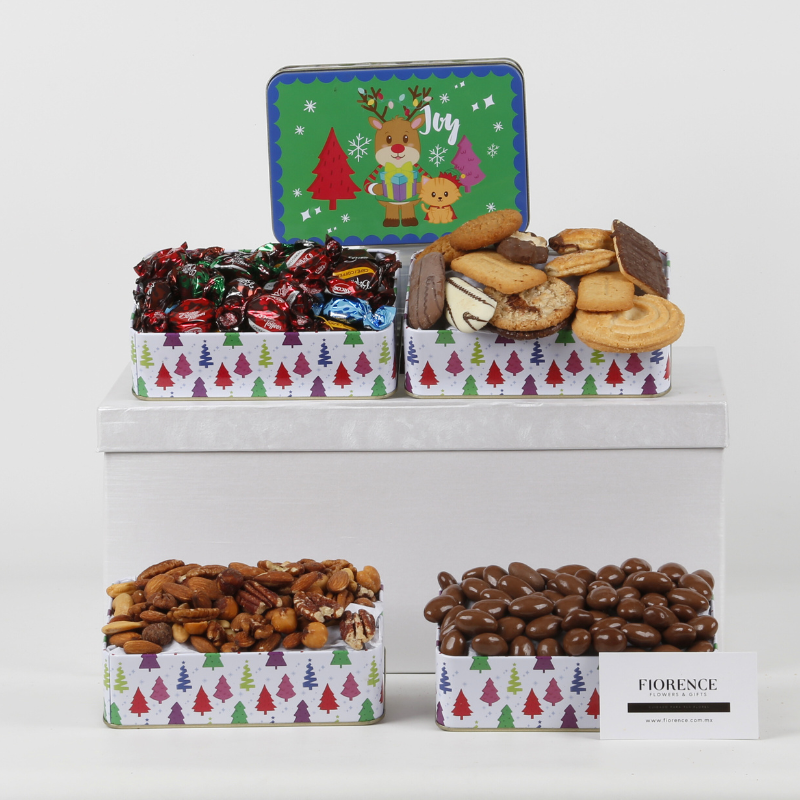 Gift Tower with Imported Sweets Assortment