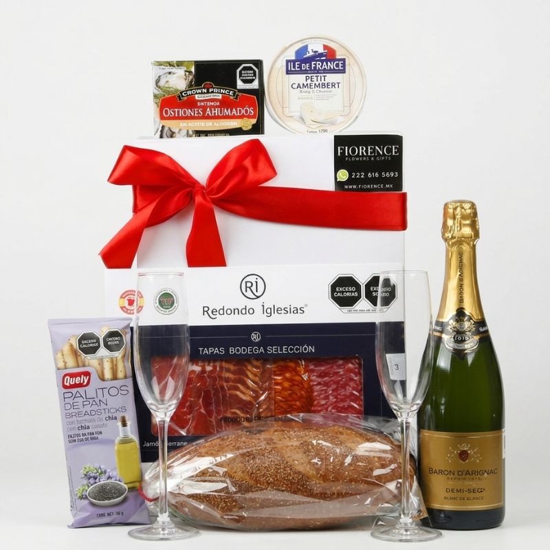Gourmet Gift with Baron D'Arignac Sparkling Wine