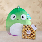 Squishmallows Chameleon with Chocolates