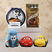 Cars Plush Toys with Chocolates and Cookies