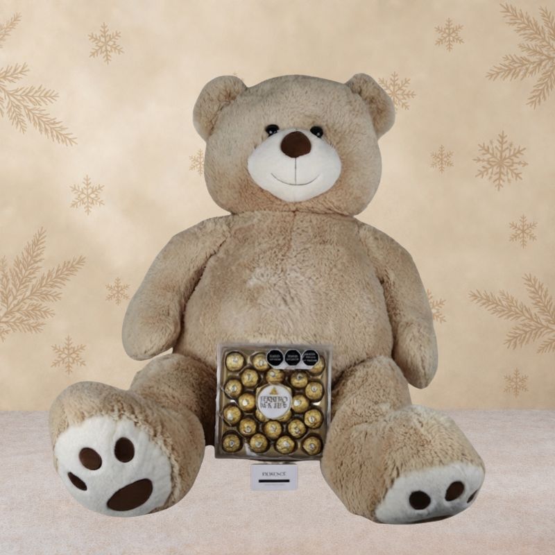 Giant Teddy Bear with Chocolates