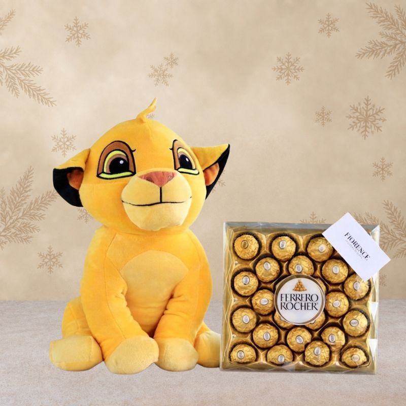 Simba Plush from "The Lion King" with Chocolates