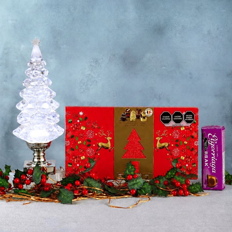Color-Changing Acrylic Tree with Chocolates and Cookies-1