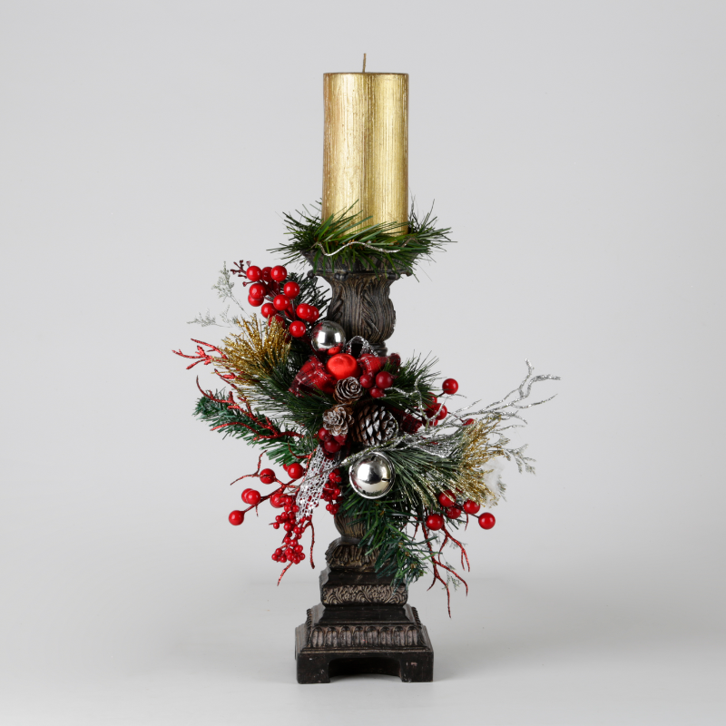 Christmas Elegance Candle Holder