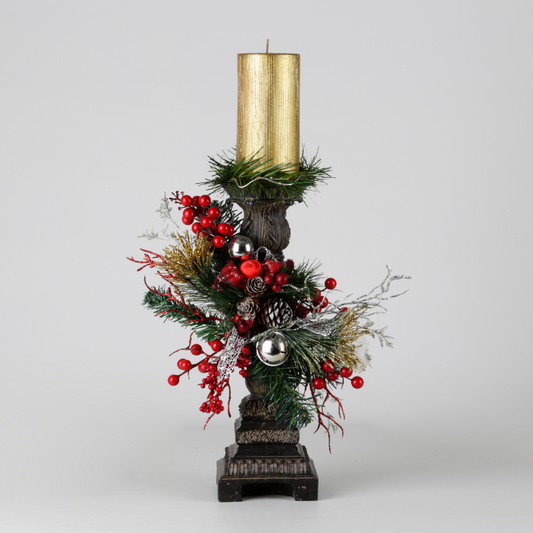 Christmas Elegance Candle Holder