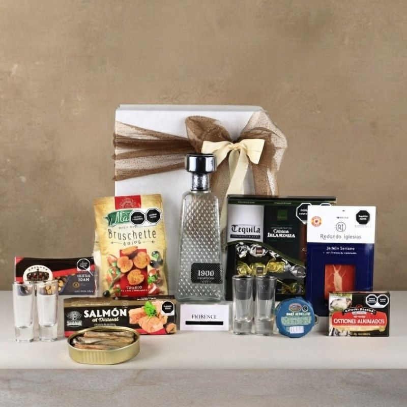 Tequila 1800 Cristalino Deluxe Gift Box – Gourmet Selection-1
