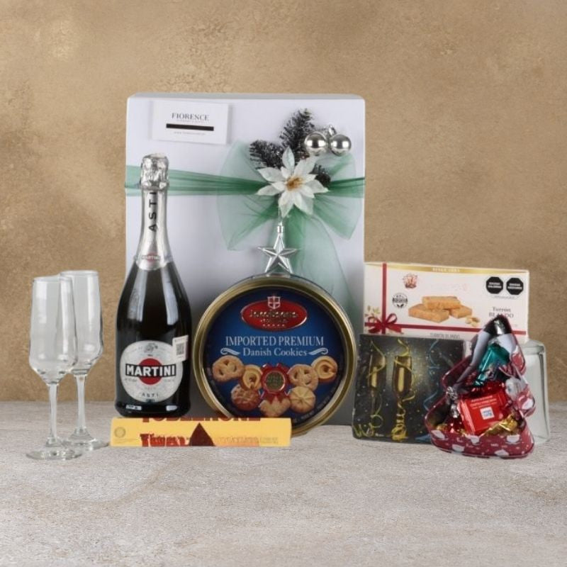 Special Gourmet Christmas Gift with Martini Asti Sparkling Wine-2