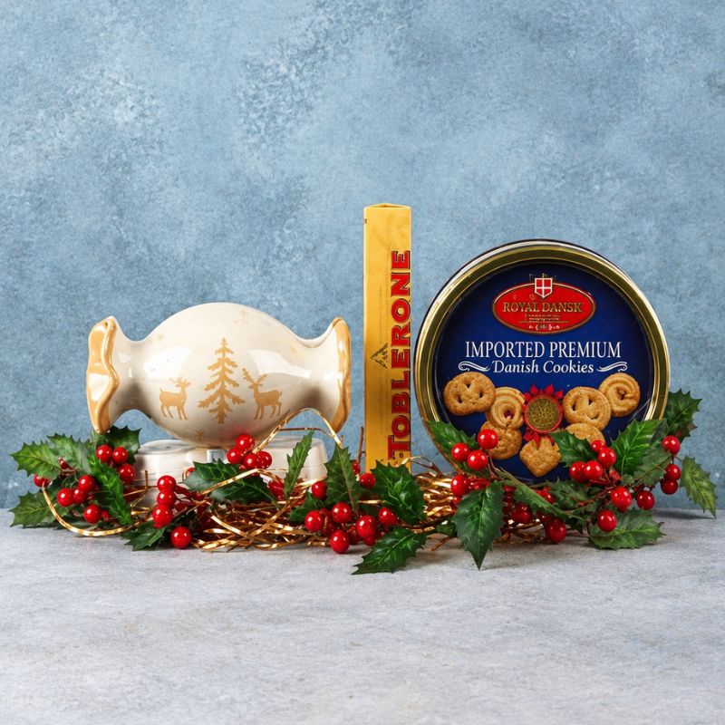 Gift with Christmas Ceramic Candy Jar-1