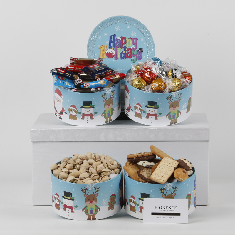 Gift Tower with Cookies for Christmas and More