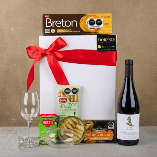 Gift Box with French Wine and More