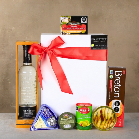 Gourmet Gift with Tequila and Variety of Products
