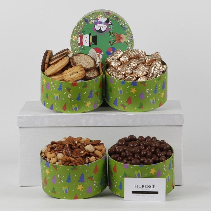 Gourmet Tower "Christmas Gift with Holiday Characters"