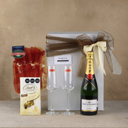 "Champagne & Serrano" Luxury Gift Box: Moët & Chandon Imperial & Premium Pairing