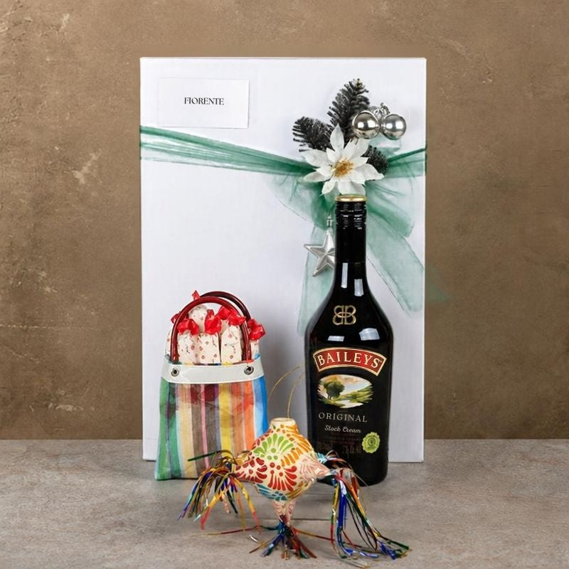 Christmas Gift with Baileys Irish Cream and a Talavera Piñata